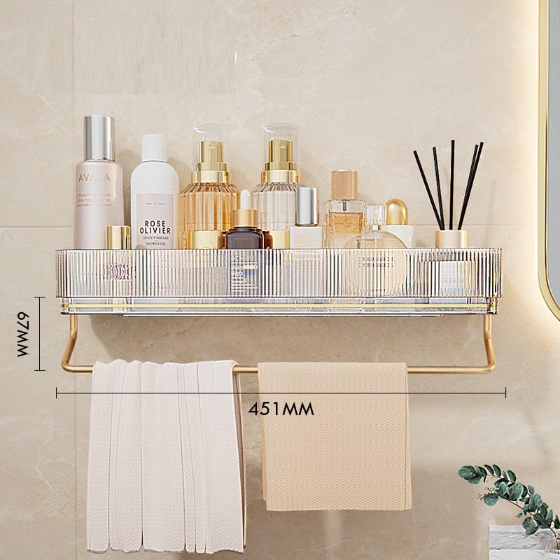 Clear - towel bar style