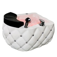 Bac à pédicure portable de haute qualité, moderne, durable, en acrylique, pour salon de manucure