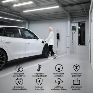 Vente en gros uniquement - Chargeur mural certifié Shineyou <span class=keywords><strong>Wallbox</strong></span> <span class=keywords><strong>pour</strong></span> <span class=keywords><strong>Tesla</strong></span> Type1 Type2 Gb T avec protection contre la surchauffe IP67 CE RoHS - Product Image 5