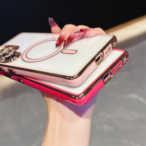 เคสโทรศัพท์แม่เหล็ก TPU + อะคริลิกโครเมียมใสหรูหราสำหรับ <span class=keywords><strong>Samsung</strong></span> Galaxy A56 A36 A17ขอบ S25 S25 A15เป็นพิเศษ - Product Image 4