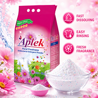 Vente directe usine – Lessive en poudre extra forte 4 kg parfum rose floral, détachant haute performance, détergent moussant pour le linge