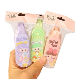 Showdo Folding Round Brush Plastic Hair <b>Comb</b> Wheat Scented Portable For Beauty And Hair Care - Product Image 5