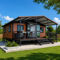 Rumah Lipat Prefabrikasi Ekspansi 20/40ft, Rumah Ekspansi Lipat, Tahan Gas dan Air, Modular, Mini-famili.