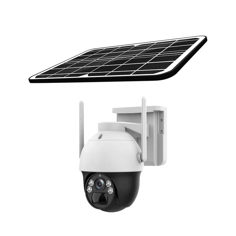 Caméra de surveillance dôme solaire PTZ ED4G HD 1080P, dispositif de sécurité sans fil, étanche, avec panneau solaire, dôme IP, 360 degrés, batterie, cctv, pour l'extérieur