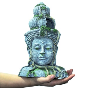 Statua di Buddha Decorativa per <span class=keywords><strong>Acquario</strong></span>, Ornamento per Vasche di Pesci Ornamentali e Terrari per Rettili, Statuetta di Buddha per Allevamento <span class=keywords><strong>Tartarughe</strong></span> - Product Image 5