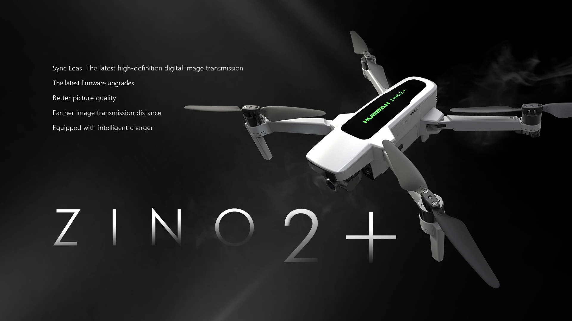 Hubsan Zino 2 Plus Drone, Sync Leas The latest high-definition digital image transmission The latest firmware upgrades