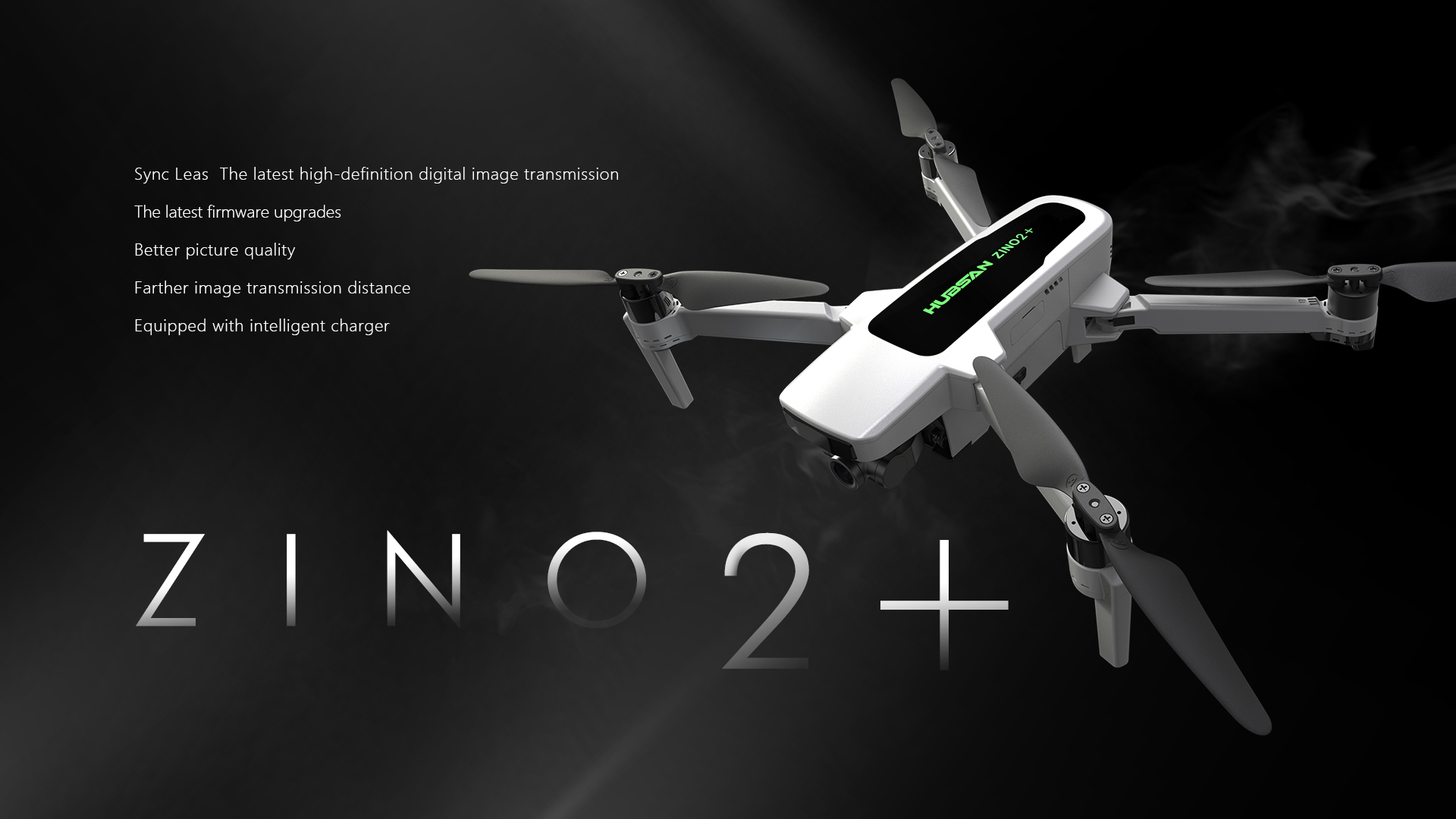 Hubsan Zino 2 Plus Drone, Sync Leas The latest high-definition digital image transmission The latest firmware upgrades