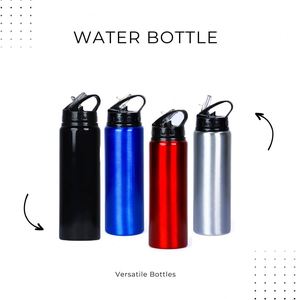 Aluminum Water Bottle with <b>Straw</b> 750ml Leak Proof Reusable Durable Water Bottle - Product Image 5