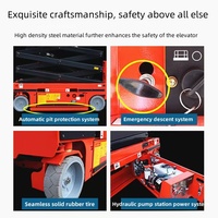 4-12m 320KG CE-Zertifizierte Vollautomatische Vertikale Hebebühne für Große Höhen, Scherenhebebühne 6m