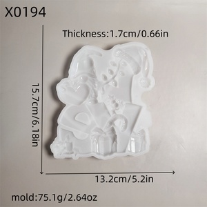 Moldes de fundición de resina hechos a mano para adornos decorativos DIY molde de esqueleto de silicona estilo Ins X0194 - Product Image 4