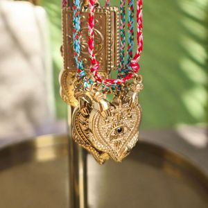 Collar con Colgante de Carta del Tarot Corazón de Fruta Vintage - Ojo de la Muerte de Acero Inoxidable - Bañado en Oro de 18K - Diseño Único para Fiestas - Product Image 4