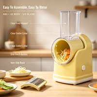 Robot culinaire électrique 150W pour salades, coupe-légumes, trancheuse, râpe à fromage pour la cuisine quotidienne