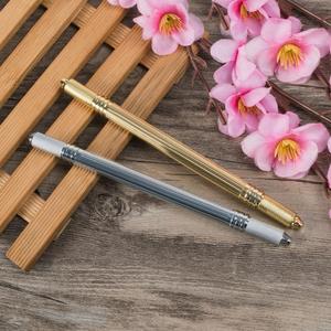Stylo de microblading manuel en acier inoxydable, portable, à double pointe, lame à aiguille pour sourcils semi-permanents - Product Image 4