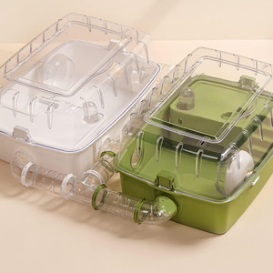 Şeffaf akrilik tünel hayvan evcil hayvan kafesi kafes panoramik ışıklık gine domuz kafesi - Product Image 3