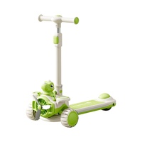 Trottinette enfant dinosaures de dessin animé, modèle 2026, vente en gros usine, avec hauteur et siège réglables, pour les 3-10 ans