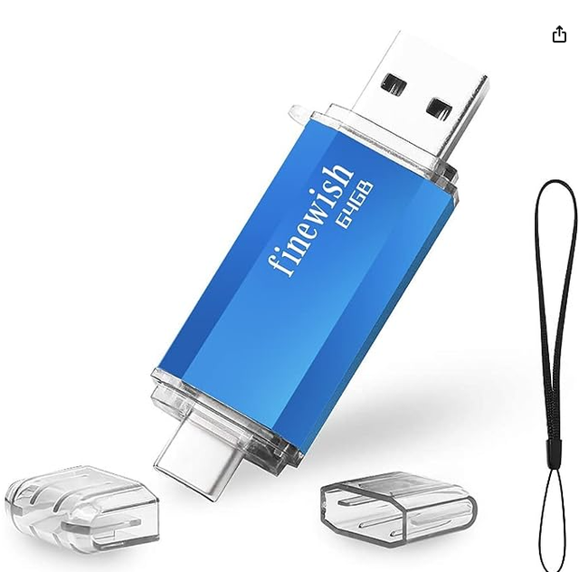 64GB Type C Flash Drive USB 3.0 Key Portable OTG Pendrive for Tablets New Macbook Android Smartphones-Samsung for Huawei
