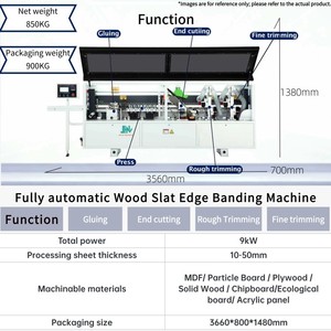 Machine à bordurer les lattes de bois JHM-364(M) avec collage et contrôle PLC, épaisseur 10-20 mm, haute efficacité, 220V/380V - Product Image 2