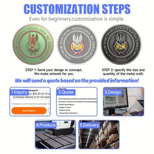 Moneda Conmemorativa de Doble Cara Personalizable con Diseño 3D, Troquelado 3D, Aleación de Zinc y Técnica de Plateado - Product Image 2