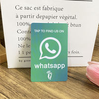 Carte NFC pour les réseaux sociaux, logo personnalisé, PVC, RFID, NTAG213, avis Google, Instagram, Facebook, pour les entreprises