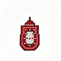 Patch brodé personnalisé 3D fait main, patch brodé en toile écologique pour chaussures, sacs, vêtements, uniformes, équipement tactique
