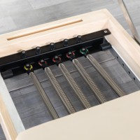Kit industriel beige de luxe, machine de Pilates pliable multifonctionnelle, bois d'érable, studio de Pilates, santé