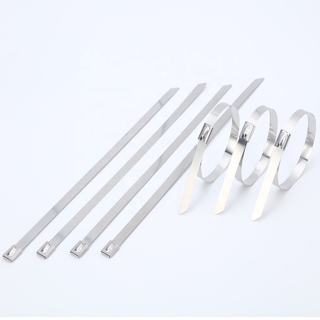 Wholesale Multi-size Stainless Steel Cable Ties, 201/304/316, Self-locking, High Temp Resistant, Anti-corrosion
