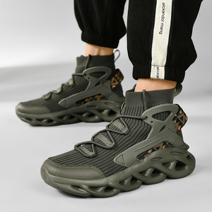 Men's High-Top Casual Sports <b>Shoes</b> Stylish Versatile Anti-Slip Tennis <b>Shoes</b> Comfortable Daily Walking Basketball Breathable - Product Image 4