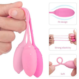Kit de 6 boules vaginales en gros, poids variés, étanche, rechargeable par USB, écologique, pour débutants en exercices du plancher pelvien - Product Image 3