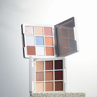 Palette de fards à paupières 9 couleurs, maquillage waterproof, poudre minérale, palette de maquillage carrée, cosmétiques