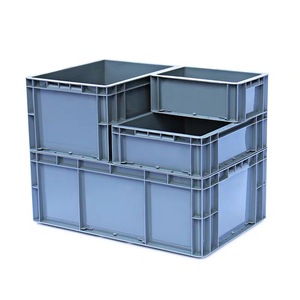 Nestable tiêu chuẩn hóa Kích thước thùng nhựa dễ dàng để làm sạch hộp công nghiệp cho kho lưu trữ hộp - Product Image 3