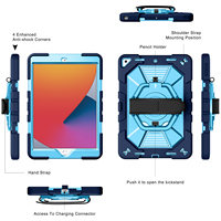 Étui de tablette robuste professionnel multi-angles avec rotation à 360° °   Support rotatif pour iPad Pro 10,5 pouces, compatible avec la 5ème génération 2017