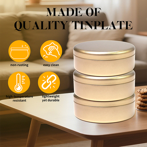 5.7*2 Inch Cấp Thực Phẩm Thơm Kim Loại Bánh Có Thể Tin Container Rose Gold Vòng Tin <span class=keywords><strong>Jar</strong></span> Cookie Lon Hộp Thiếc Cookie Bao Bì - Product Image 3