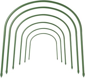 Arceaux de jardinage en acier avec revêtement plastique pour le soutien des plantes, tunnel de culture - Product Image 1