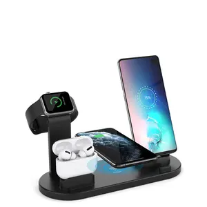 Best Seller Universal Qi fast Wireless Charging 6in1High Quality Wireless Charger mobile phone fast 6 in 1wireless charger