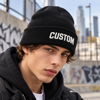 Bonnet tricoté OEM personnalisé avec patch par sublimation, taille unique, unisexe, couvre-chef d'hiver, commande en gros, fournisseur d'usine en Chine, vente en gros