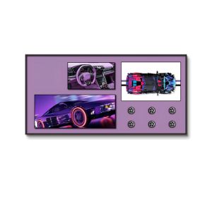 Marco de Exhibición de Arte Mural 3D de Superautos para Modelos de Coches de Carreras <span class=keywords><strong>Lego</strong></span> Technic, Decoración de Lujo Enmarcada, Regalo de Decoración de Arte Mural para Oficina y Hogar - Product Image 6
