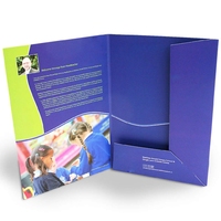 Dossier A4 Premium à deux poches, impression couleur personnalisée, dossier de présentation d'entreprise pour prospectus
