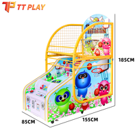 Machine de jeu d'arcade de basket-ball pour enfants en métal et plastique de qualité commerciale, structure stable, utilisation facile, 2 joueurs, WiFi, anglais, CE
