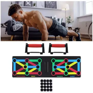 Innstar push-up push-up portátil sistema de treino fitness muscular flexível 9 em 1 placa push-up para exercícios de treinamento de pernas