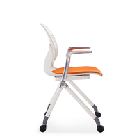 Chaise de bureau pliable de salle de conférence de luxe adulte de dos élevé grand fabricant de chaise de formation