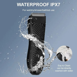 Recortadora de vello corporal para hombres, recortadora eléctrica de vello púbico, afeitadora recargable para la zona íntima, cabezal de cuchilla de cerámica reemplazable, resistente al agua - Product Image 5