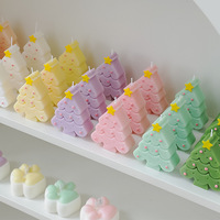 Bougies d'aromathérapie de Noël Cire de soja Arbre de Noël Cadeaux d'aromathérapie et boîtes-cadeaux de bougies