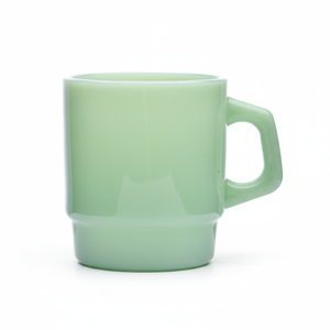 Tasse à café en verre créative, tasse empilable mignonne de dessin animé, tasse à eau colorée avec poignée imprimée pour la maison, isolation thermique, réutilisable, unisexe, dos - Product Image 1
