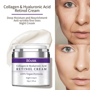 OEM Crème au collagène <span class=keywords><strong>et</strong></span> au rétinol acide hyaluronique 50G Crème <span class=keywords><strong>anti</strong></span>-rides Crème hydratante liftante nourrissante réparatrice pour le visage - Product Image 4