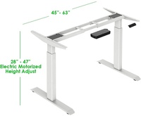 Hon MAG — Table d'ordinateur réglable électrique, en résine phénitique stratifié, Compact, bureau