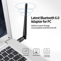 Adaptateur USB BT 6.0 pour PC de bureau : Plug & Play, Dongle sans fil longue portée 6.0V, pour appairer Casque/Haut-parleur/Souris/Clavier