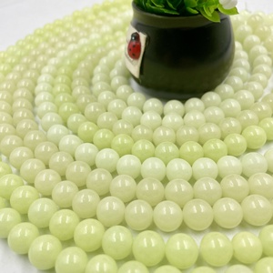 Perles <span class=keywords><strong>de</strong></span> <span class=keywords><strong>pierre</strong></span> lumineuses naturelles avec trous, perles rondes qui brillent dans le noir pour accessoires <span class=keywords><strong>de</strong></span> bijoux DIY - Product Image 4