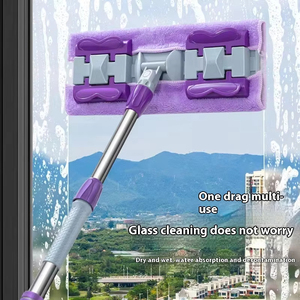 ไม้ม็อบไมโครไฟเบอร์สำหรับทำความสะอาดพื้นในบ้านไม้ถูพื้นแบบแบน - Product Image 4