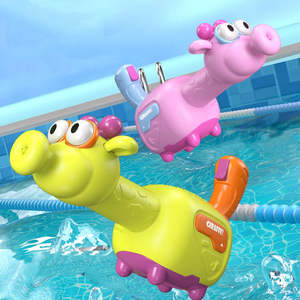 Huiye électrique dessin animé <span class=keywords><strong>girafe</strong></span> Animal pistolet à eau automatique été extérieur pistolet à eau jouets cadeaux drô<span class=keywords><strong>le</strong></span> tir pistolet enfants jouets - Product Image 3