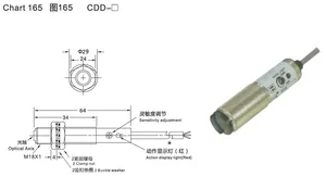 عالية الجودة CDD-40P منتشر نوع 40 سنتيمتر كشف المسافة مستشعر الأشعة تحت الحمراء PNP كهروضوئية التبديل الاستشعار